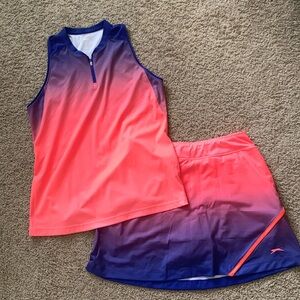 Size Small Slazenger women’s tank and skirt golf set